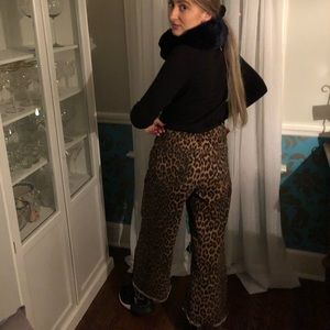 Cheetah pants , Zara , size 4